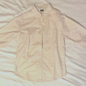 Eddie Bauer Off-White/Cream Collared Shirt XS